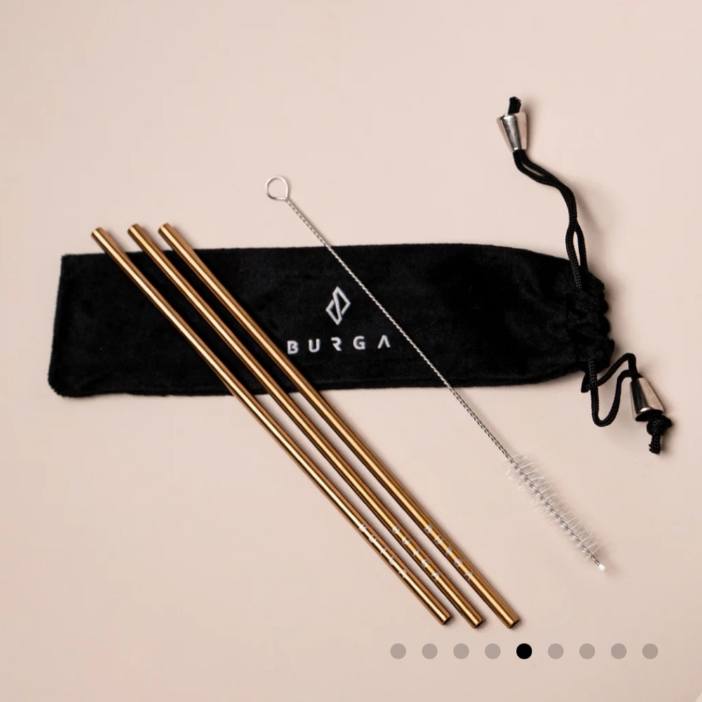 Burga Reusable Straws NWT